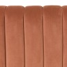 Tête de lit rembourrée pour lits 140/160cm velours orange