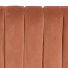 Upholstered headboard for 140/160cm beds in orange velvet