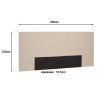 Tête de lit rembourrée pour lits 140/160cm couleur lin