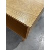 SECONDE MAIN - Table basse 2 tiroirs 1 niche bois cannage