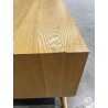 SECONDE MAIN - Table basse 2 tiroirs 1 niche bois cannage