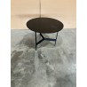 SECONDE MAIN - Table basse ronde noire D50cm piètement métal