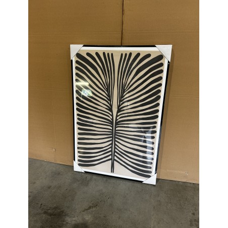 HOMER Wall Decoration A - Japanese Paper, Black Frame - 63x93cm