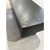 ANGELO Black Wooden TV Stand with 3 Drawers and Cane Finish