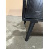 ANGELO Black Wooden Sideboard with Drawers & Doors