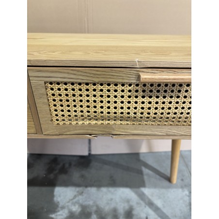 RODRIGO Natural-Coloured Console Table with 2 Drawers