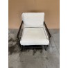 OCTAVE Ecru Fabric Armchair with 1 Cushion