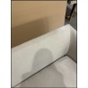 NELSON Beige 3-Seater Sofa with Black Metal Legs