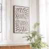 HOMER Wall Decoration C - 63x93cm Japanese Paper, Black Frame