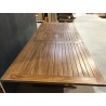 SECONDE MAIN - Table de jardin 8/10 personnes - rectangulaire extensible 180/240 x 100 cm en bois Teck huilé
