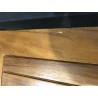 SECONDE MAIN - Table de jardin 8/10 personnes - rectangulaire extensible 180/240 x 100 cm en bois Teck huilé