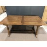 SECONDE MAIN - Table de jardin 8/10 personnes - rectangulaire extensible 180/240 x 100 cm en bois Teck huilé