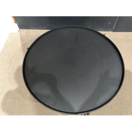 SECONDE MAIN - Table basse ronde noire 102x102cm piètement métal