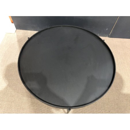 SECONDE MAIN - Table basse ronde noire 102x102cm piètement métal