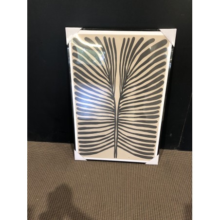 HOMER Wall Decoration A - Japanese Paper, Black Frame - 63x93cm