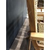 SECONDE MAIN - Lot de 2 fauteuils pliants acacia huilé et rotin synthétique