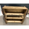 SECONDE MAIN - Étagère marron 3 niveaux bois Pin recyclé