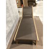 SECONDE MAIN - Bain de soleil couleur taupe en Teck