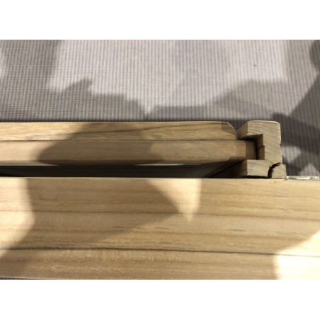 SECONDE MAIN - Bain de soleil couleur taupe en Teck