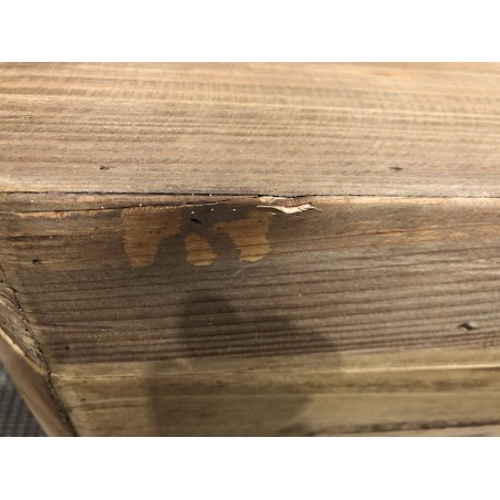 SECONDE MAIN - Coffre rangement marron bois