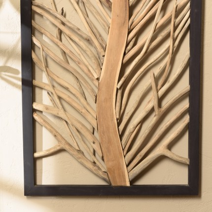 Wall decoration 120x70cm teak tree of life motif | SECOND-HAND