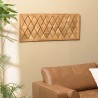 Wall decoration 120x50cm teak diamond pattern | SECOND LIFE
