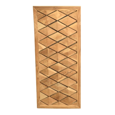 Wall decoration 120x50cm teak diamond pattern | SECOND LIFE