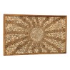Teak mosaic wall decoration, 120x70 cm | Second-hand