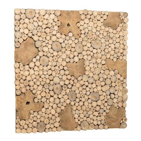 Square wall decoration 100x100cm teak mosaics - model 1 | second-hand