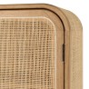 Rounded wooden and rattan cabinet - 3 shelves | Amy Collection Rounded wooden and rattan cabinet - 3 shelves | Amy Collection