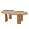Table basse forme organique en bois de mindi 120cm | Collection Amy Table basse forme organique en bois de mindi 120cm | Collection Amy