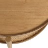 Table basse en bois 80.5cm avec tablette en rotin | Collection Amy Table basse en bois 80.5cm avec tablette en rotin | Collection Amy