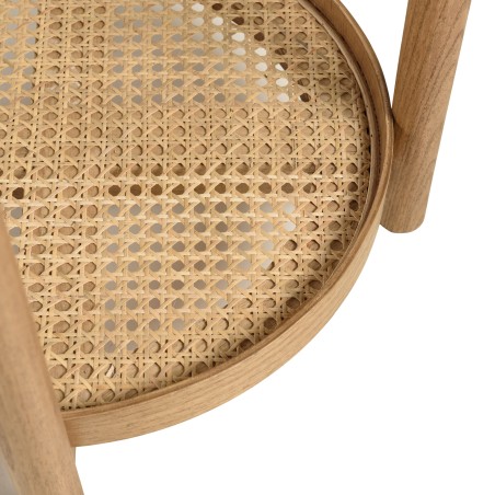 Table d'appoint en mindi avec tablette | Collection Amy