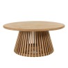 Round coffee table with central leg | Amy Collection Round coffee table with central leg | Amy Collection