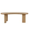 Wave-shaped coffee table in mindi wood | Amy Wave-shaped coffee table in mindi wood | Amy