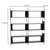 SECONDE MAIN - Étagère 10 niches 5 niveaux noire piètement métal
