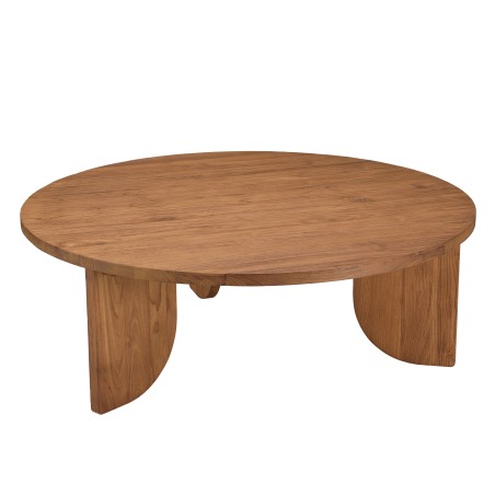 Table basse ronde D100cm en teck recyclé | Collection Sixtine