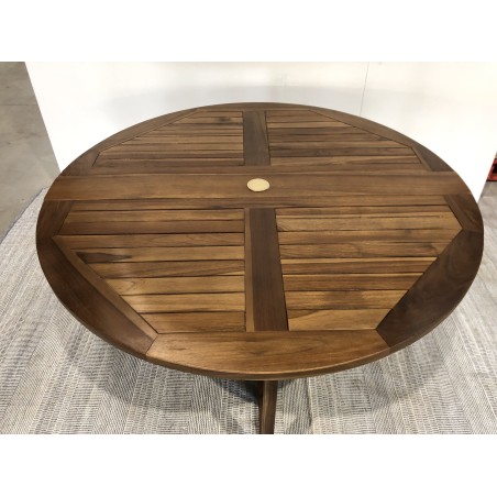 Table de jardin 4/5 pers.- table ronde | SECONDE MAIN