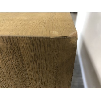 SECONDE MAIN - Buffet bois naturel 1 porte 3 tiroirs