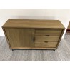 SECONDE MAIN - Buffet bois naturel 1 porte 3 tiroirs SECONDE MAIN - Buffet bois naturel 1 porte 3 tiroirs
