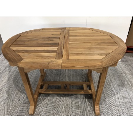 FUN Garden Table - Teak Wood - Oval - 120/180 x 90 cm