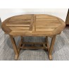 FUN Garden Table - Teak Wood - Oval - 120/180 x 90 cm FUN Garden Table - Teak Wood - Oval - 120/180 x 90 cm