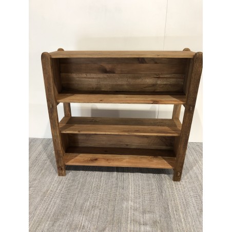 SANDY - Brown 3-tier Recycled Pine Wood Shelf