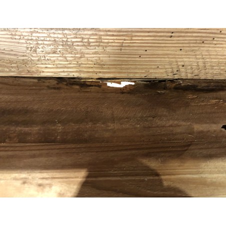 SECONDE MAIN - Étagère marron 3 niveaux bois Pin recyclé