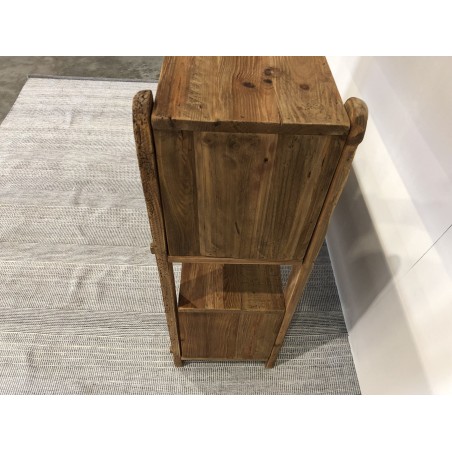 SECONDE MAIN - Étagère marron 3 niveaux bois Pin recyclé