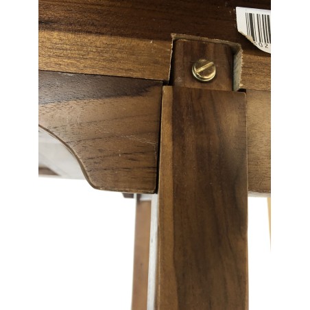 MAEVA Garden Table for 4/6 People - Teak Wood - Extendable 120/180 x 90 cm