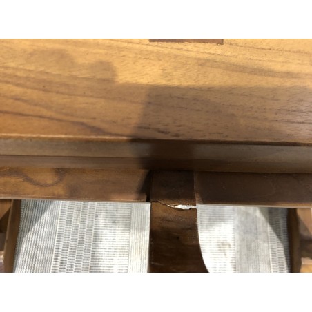 MAEVA Garden Table for 4/6 People - Teak Wood - Extendable 120/180 x 90 cm