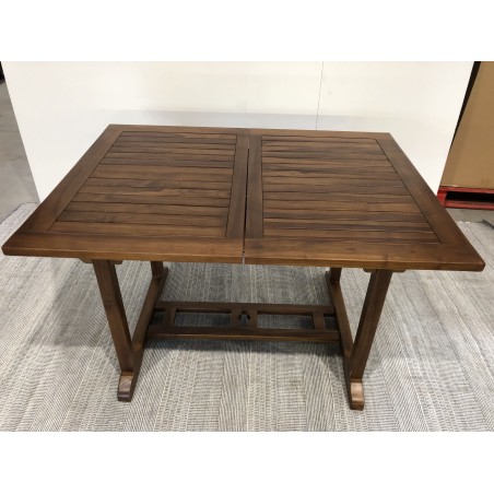 MAEVA Garden Table for 4/6 People - Teak Wood - Extendable 120/180 x 90 cm