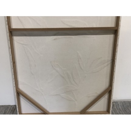 HOMER Wall Decoration 83x123cm Flower Motifs - Natural Frame