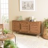 SIXTINE Recycled Teak Wood Sideboard with 3 Doors SIXTINE Recycled Teak Wood Sideboard with 3 Doors